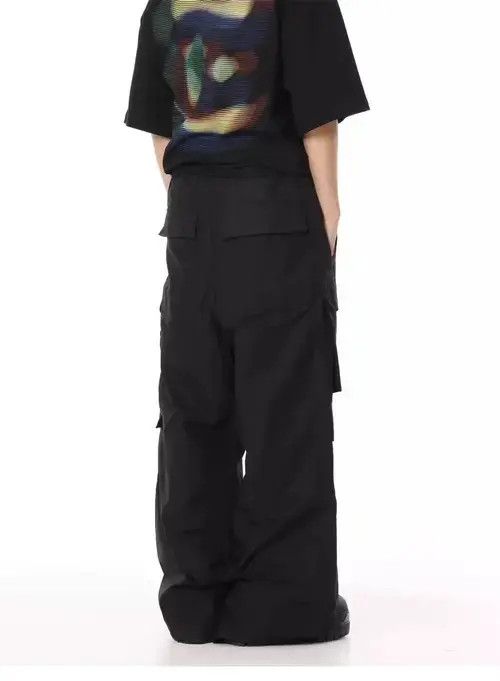 Designer × Vintage flared baggy utility cargo pants Size US 30 / EU 46 - 1 Preview