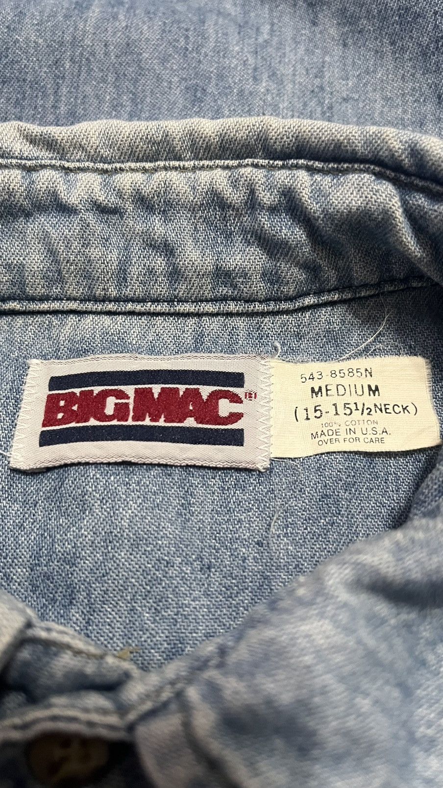 Big Mac Vintage Big Mac Denim Shirt Size US M / EU 48-50 / 2 - 6 Thumbnail