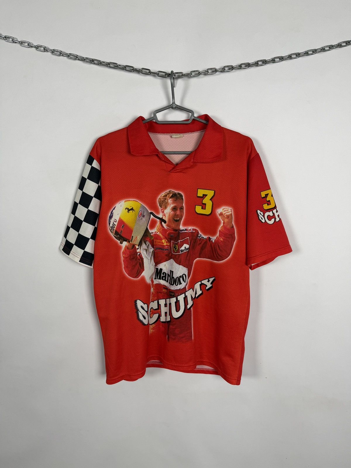Ferrari Vintage Michael Schumacher Racing Tee Marlboro Ferrari F1 Size US M / EU 48-50 / 2 - 2 Thumbnail