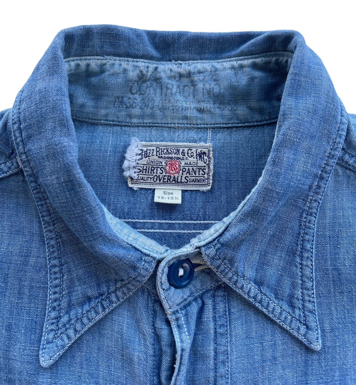 Buzz Rickson's Vintage Buzz Rickson USN Chambray Work Shirt Size US S / EU 44-46 / 1 - 7 Thumbnail
