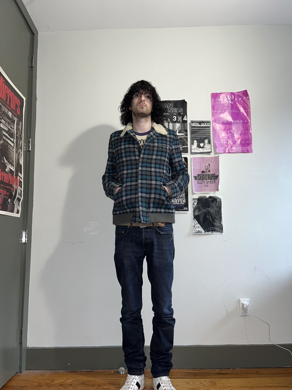 Undercover AW08 'Unrealrealclothes' Sherpa Wool Riders Jacket Size US L / EU 52-54 / 3 - 8 Thumbnail
