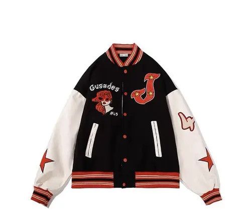 Other New AW21 Fancy Cool Bomber Jacket Varsity Jacket Size US M / EU 48-50 / 2 - 1 Thumbnail
