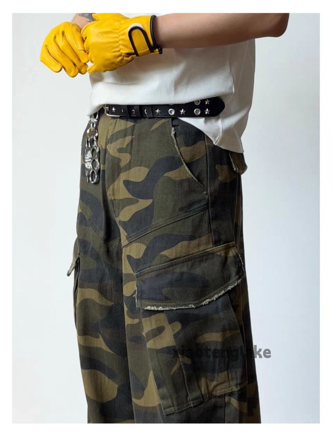 Vintage Utility military loose baggy camo hiphop cargo pants Size US 32 / EU 48 - 9 Thumbnail