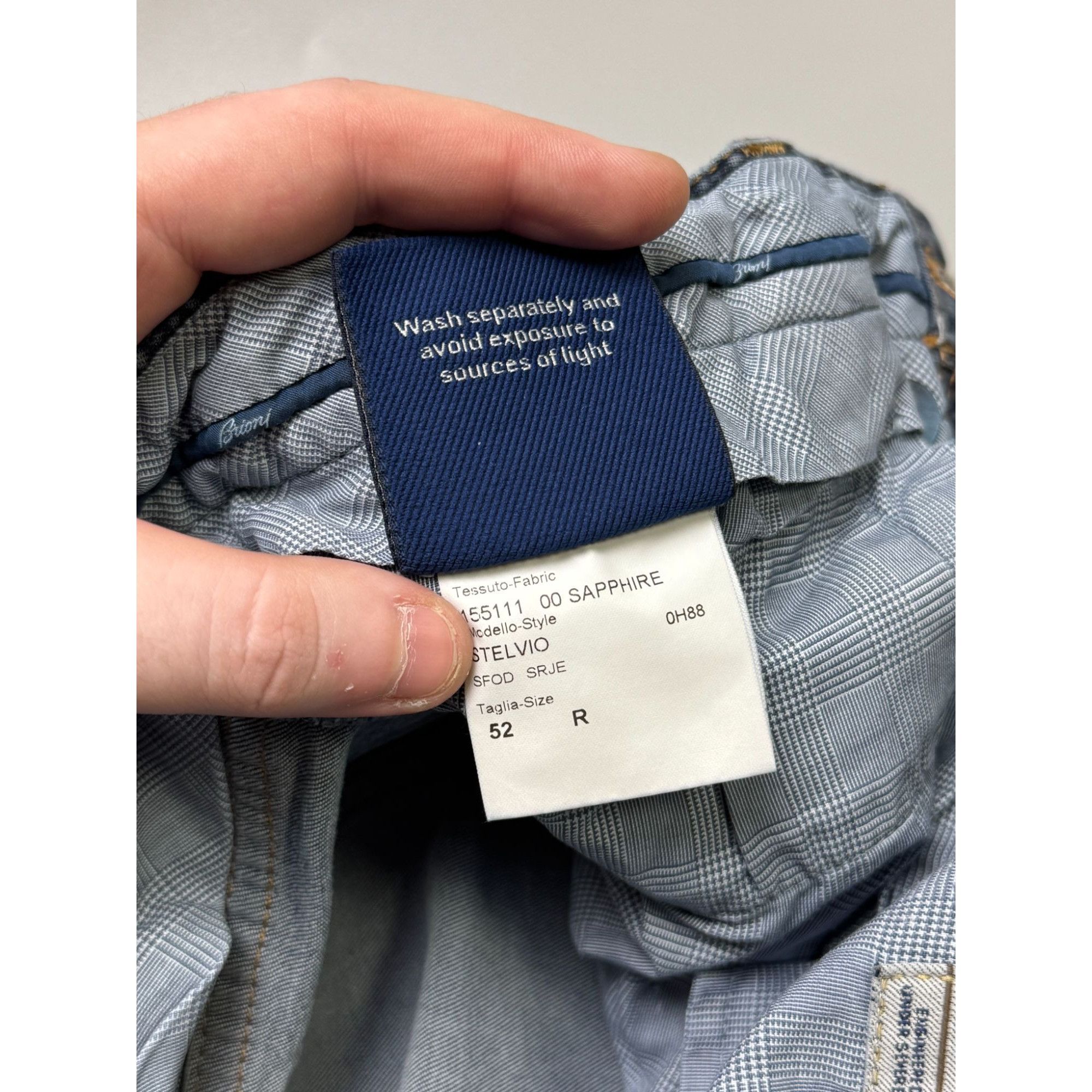 Brioni Brioni Stelvio Blue Denim Jeans Pants (Y1134) Size US 36 / EU 52 - 11 Thumbnail