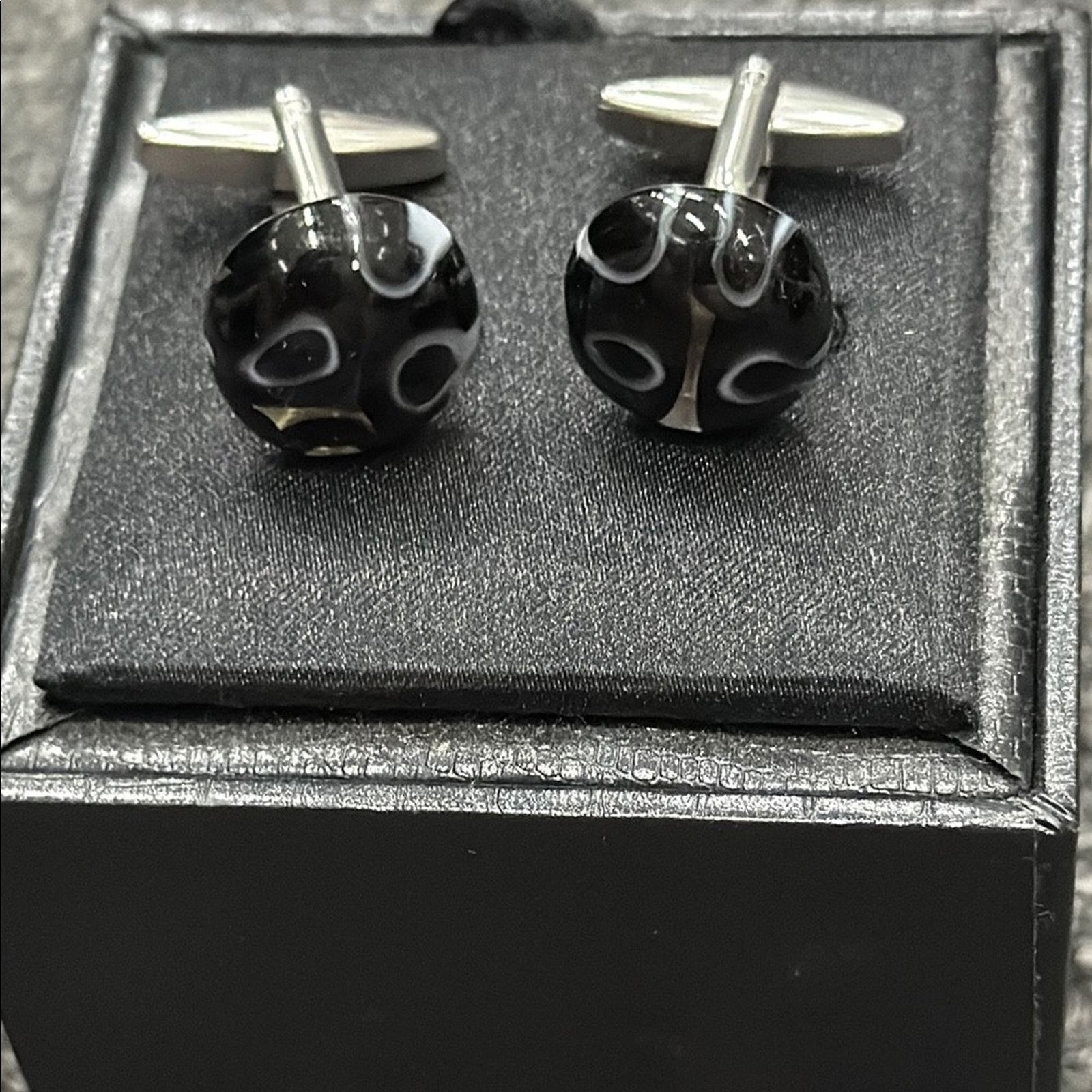 Other NWT Black and Silver Cufflinks Size ONE SIZE - 1 Thumbnail