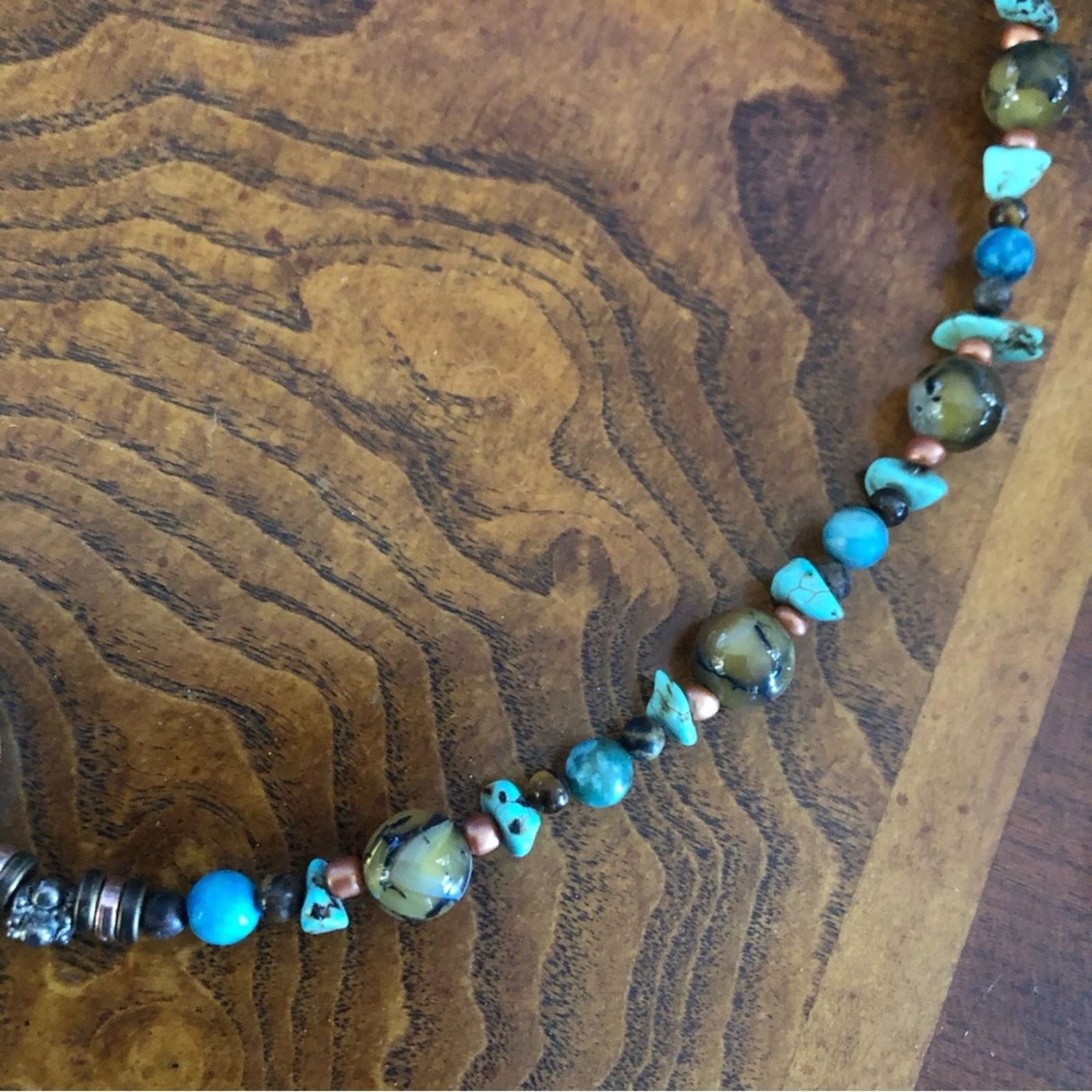 Handmade Handcrafted southwest style genuine stone necklace Size ONE SIZE - 9 Thumbnail