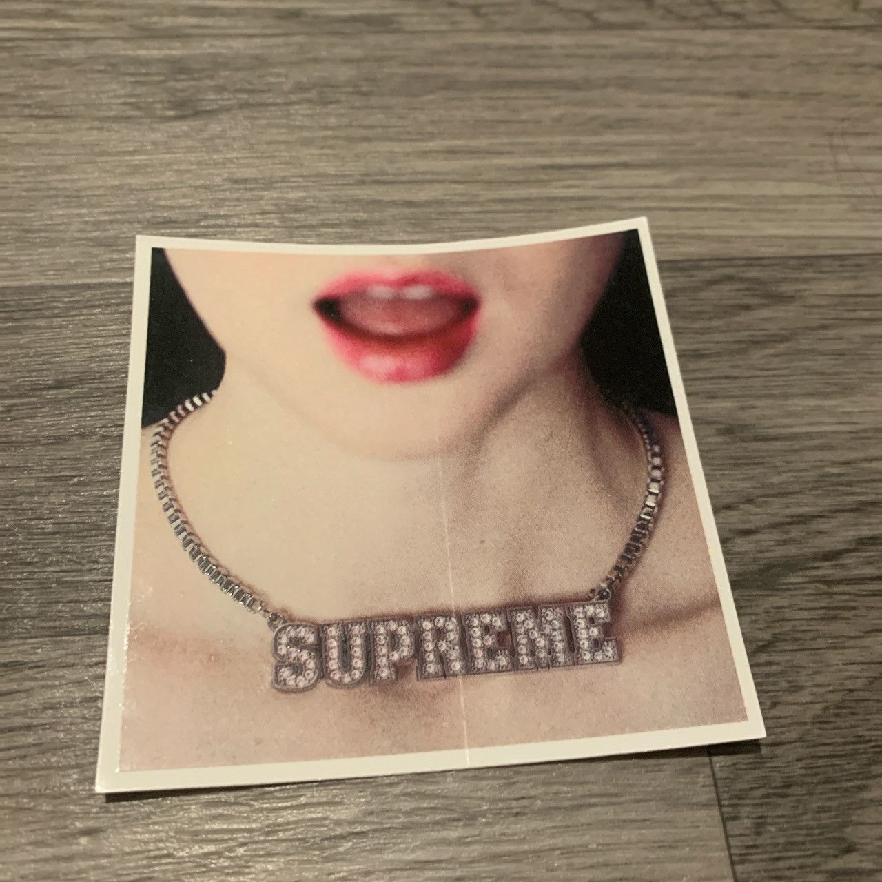 Hype Streetwear Supreme Supreme Necklace Sticker Grailed