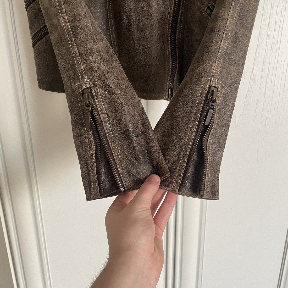 plein sud Plein Sud Rare Faded Biker Jacket Size M / US 6-8 / IT 42-44 - 7 Thumbnail