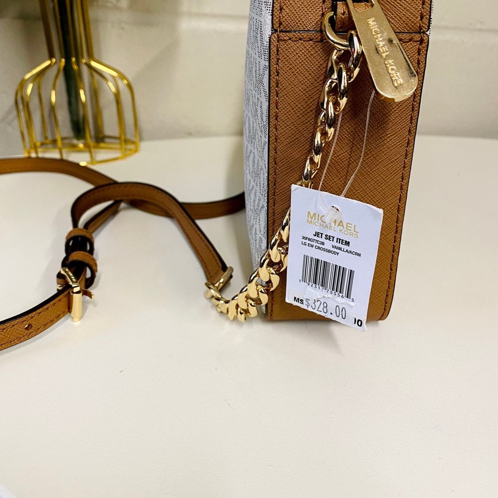 Michael Kors Michael kors 35F8GTTC3B Jet Set Item Large Crossbody Vanilla Size ONE SIZE - 6 Thumbnail
