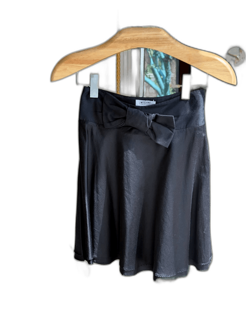 Maison Margiela Black Moschino Bow Skirt XS for Summer-2506 Size US 26 / EU 42 - 1 Thumbnail