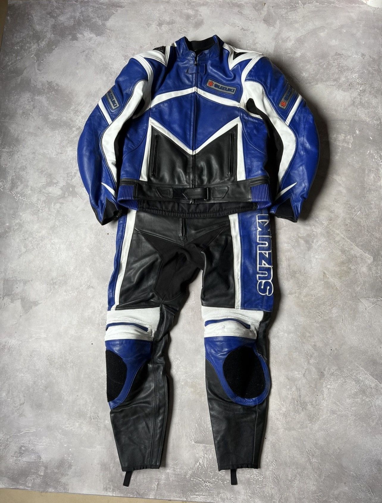 Other Vintage Suzuki Leather Moto Racing Set(jacket+pants) Size US XL / EU 56 / 4 - 1 Thumbnail