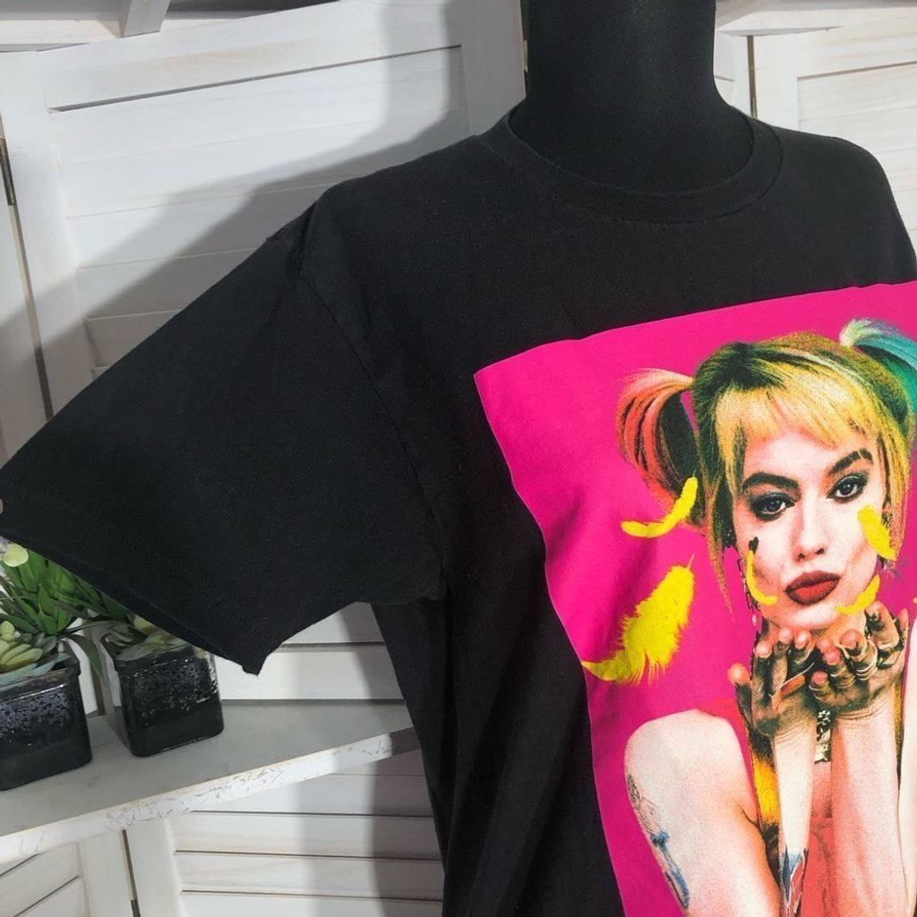 DC Comics Birds of Prey Emancipation Harley Quinn black shirt M Size L / US 10 / IT 46 - 6 Thumbnail