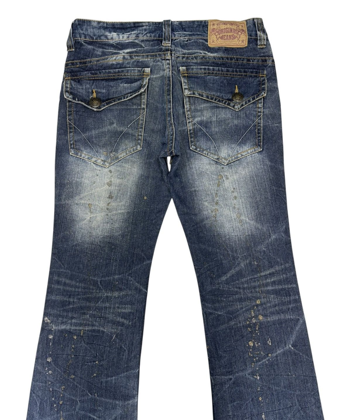 Flared Jeans Skulls Original Japanese Bootcut Distressed