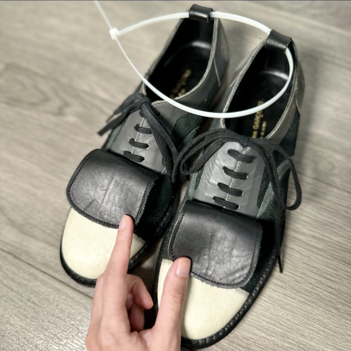 Comme des Garcons COMME des GARÇONS Two Tone Leather Derby Shoes Size US 6.5 / IT 36.5 - 6 Thumbnail