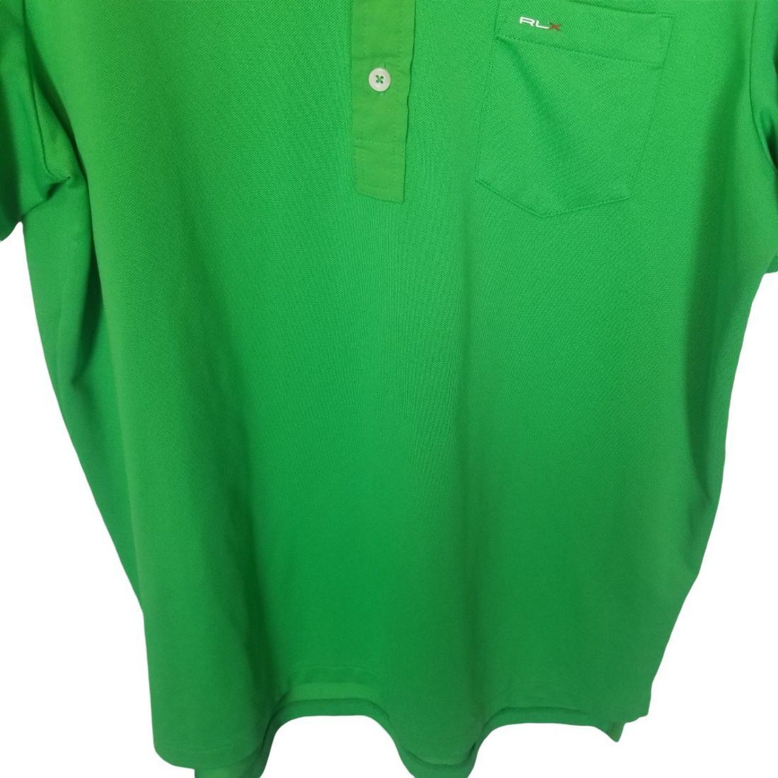 RLX Ralph Lauren RLX Ralph Lauren Mens Kelly Green Golf Polo Shirt M Stretch Size US M / EU 48-50 / 2 - 3 Thumbnail