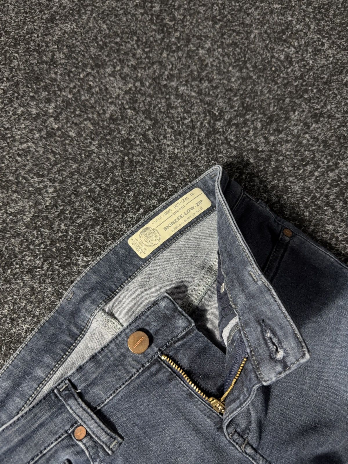 Diesel × If Six Was Nine × Vintage Vintage 90s Y2K Diesel Industry Jeans skinny pants Size 27" / US 4 / IT 40 - 7 Thumbnail