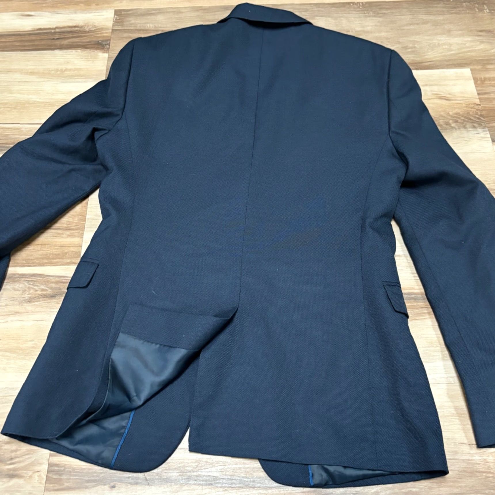 Topman Topman Blazer 36R Mens Navy Blue Sport Jacket 2 Button Size 36R - 7 Thumbnail