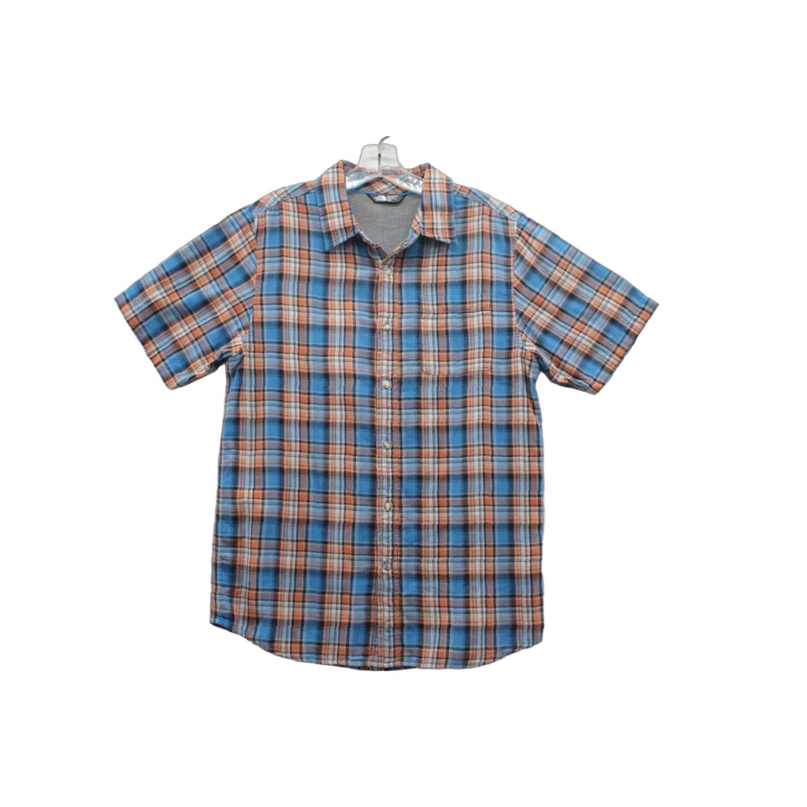 The North Face The North Face Button Down Shirt Men’s Medium Blue Rust Plaid Short Sleeve Size US M / EU 48-50 / 2 - 1 Thumbnail
