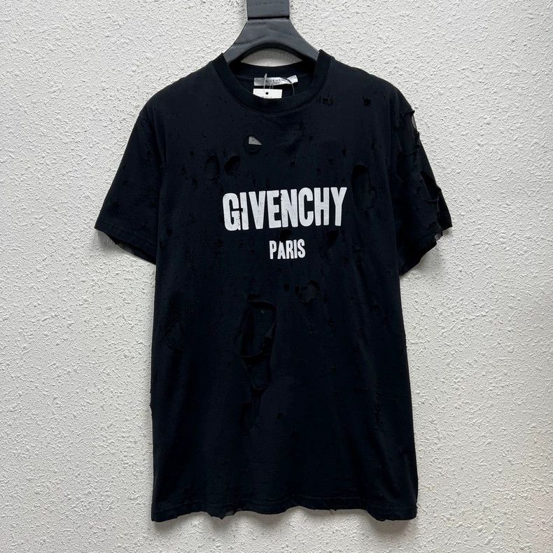 Givenchy Ripped Short Sleeve