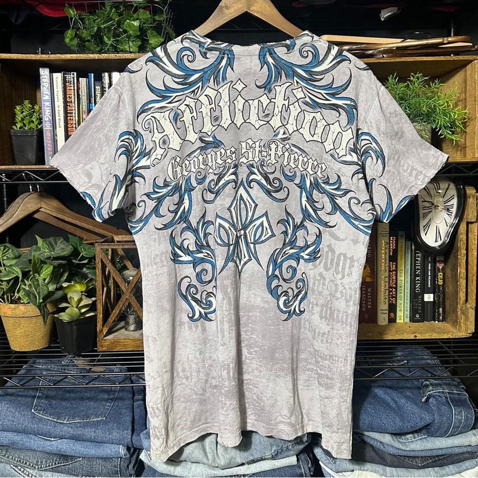 Affliction Y2K Affliction AOP Georges St-Pierre Tee Large Grunge Shirt Size US L / EU 52-54 / 3 - 2 Thumbnail