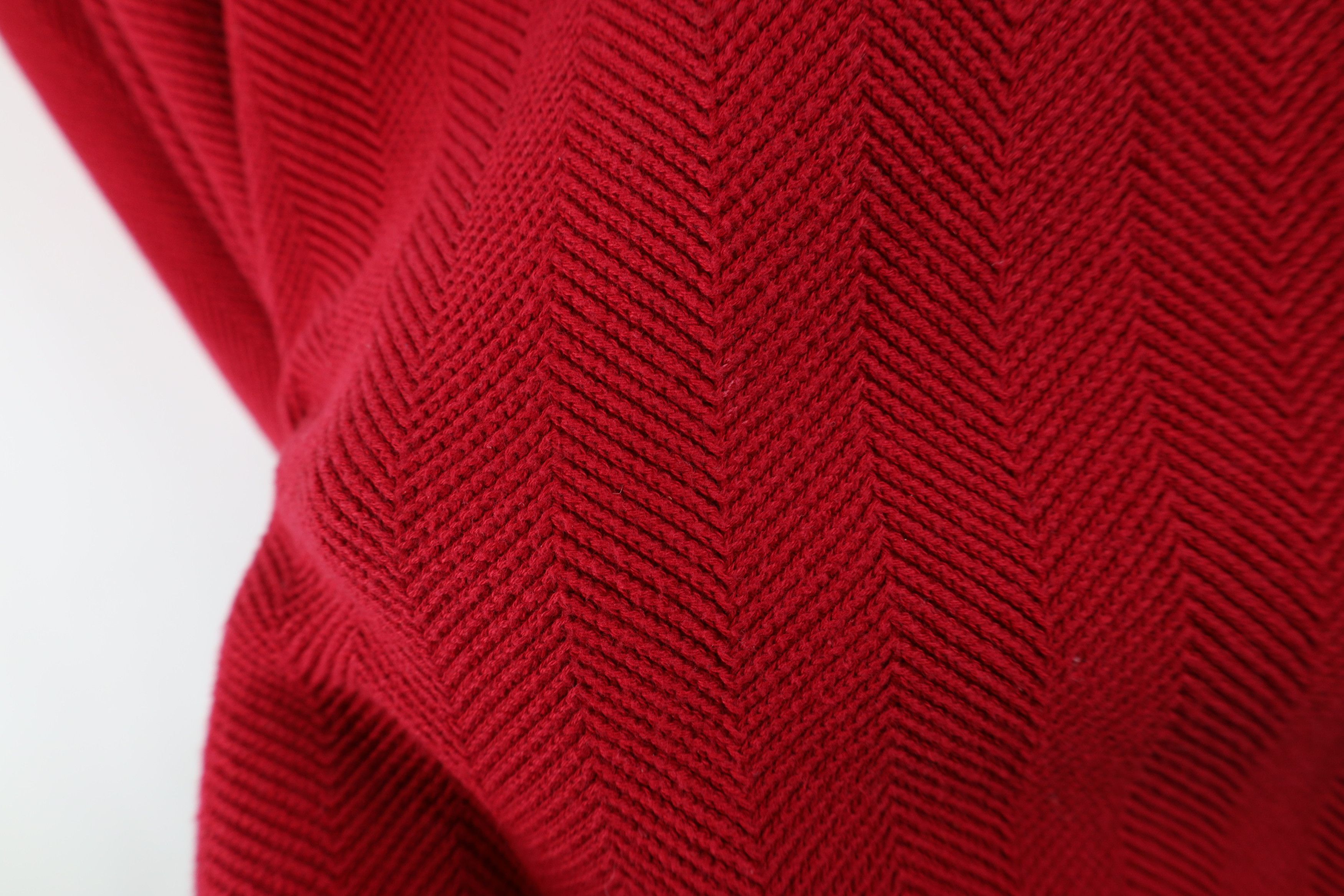 Ralph Lauren × Vintage Vintage 90s Chaps Ralph Lauren Herringbone Knit Sweater Size US M / EU 48-50 / 2 - 6 Thumbnail