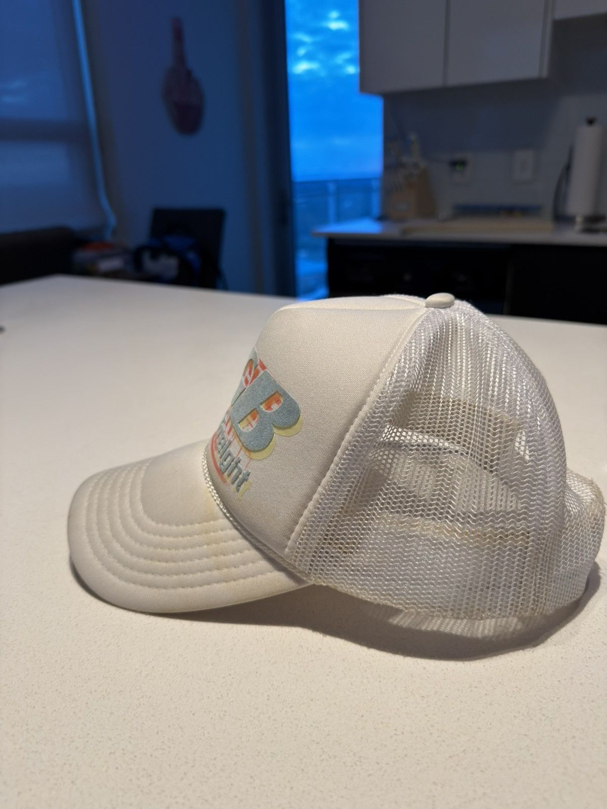 RGB Freight RGB Freight White/Blue Logo Trucker Hat Size ONE SIZE - 3 Thumbnail