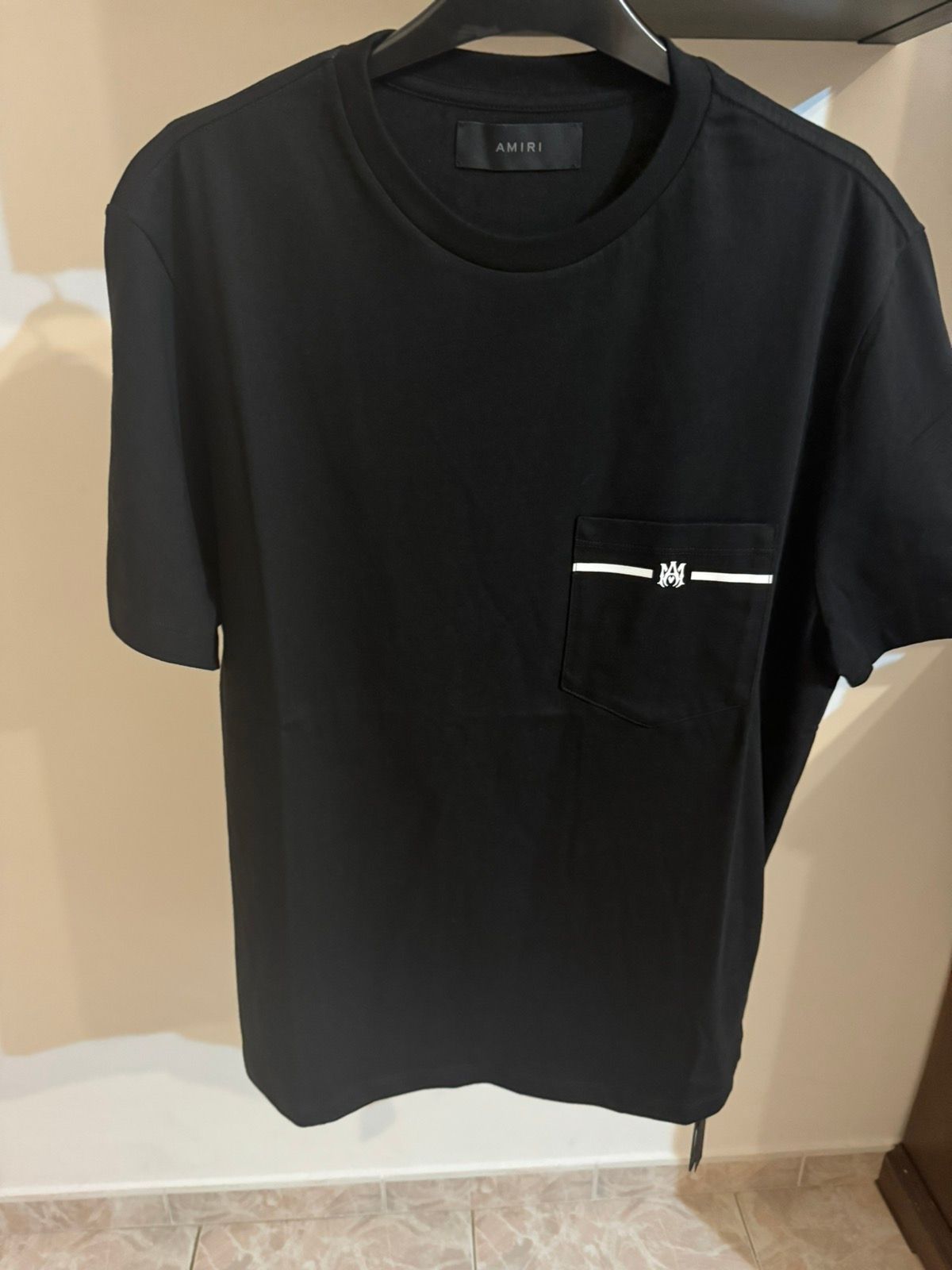 Pre-owned Amiri Pocket T-shirt In Black