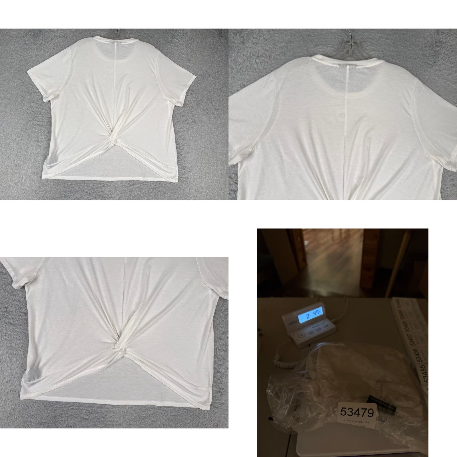 The North Face The North Face Shirt Women XL White Twist Back Knot Crew Cotton READ Size XL / US 12-14 / IT 48-50 - 9 Thumbnail