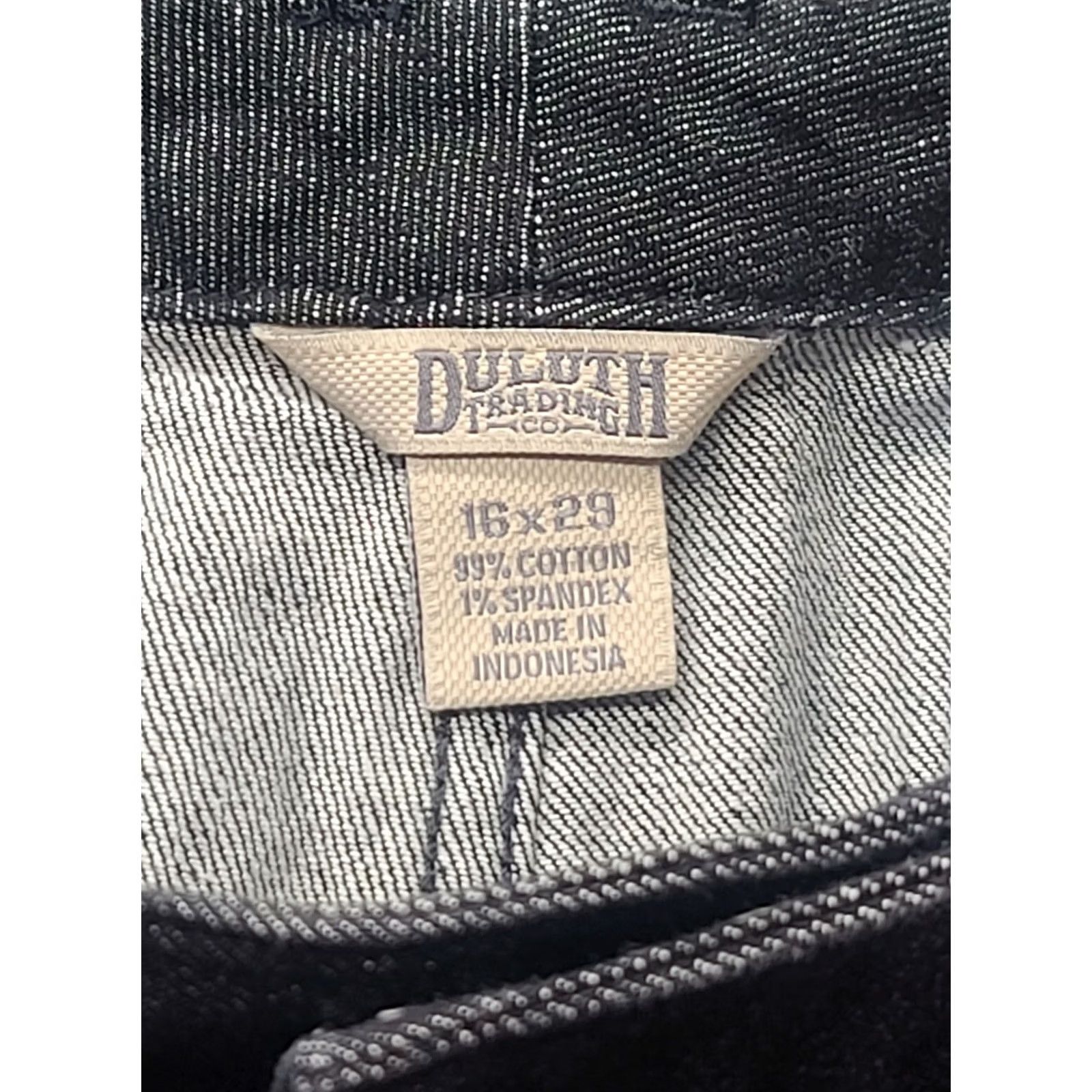 Vintage Duluth Jeans Womens 16x29 Relaxed High Rise Bootcut Dark Denim Cotton Spandex Size 38" / US 16 / IT 52 - 3 Thumbnail