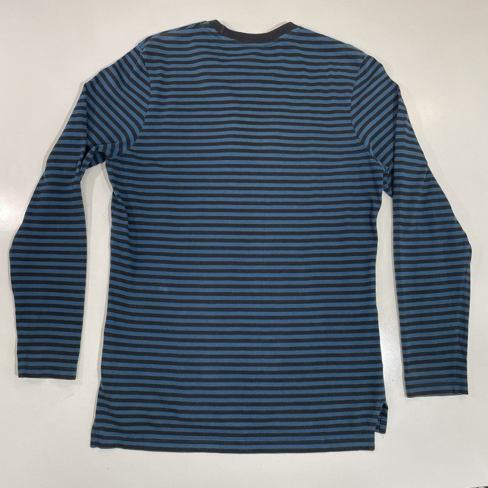 Nike Nike Air Sportswear Striped Long Sleeve Shirt Blue Black S Size US S / EU 44-46 / 1 - 5 Thumbnail