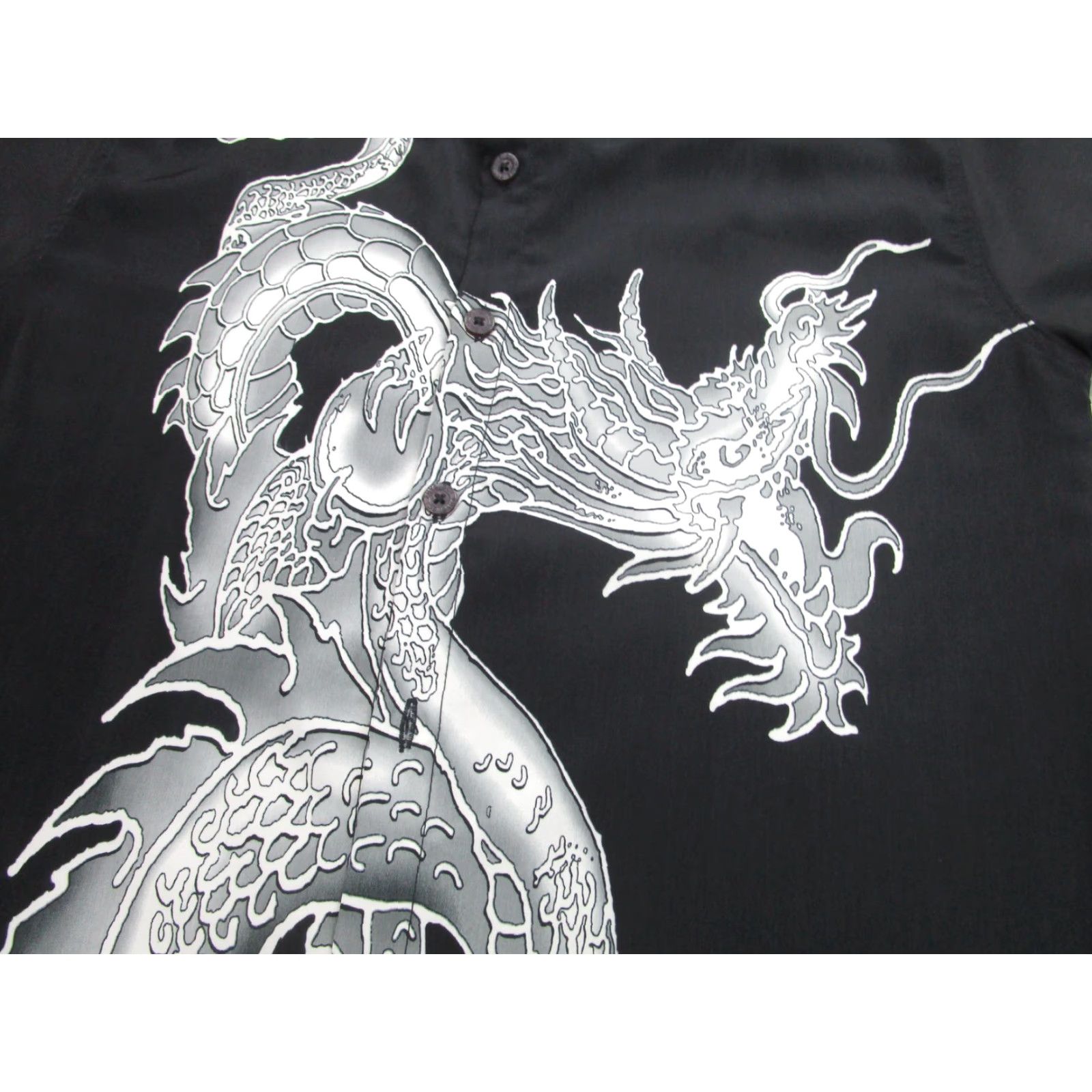 Vintage PHYS.SCI Shirt Mens M Black Short Sleeve Button Up Dragon Graphic Size US M / EU 48-50 / 2 - 3 Thumbnail