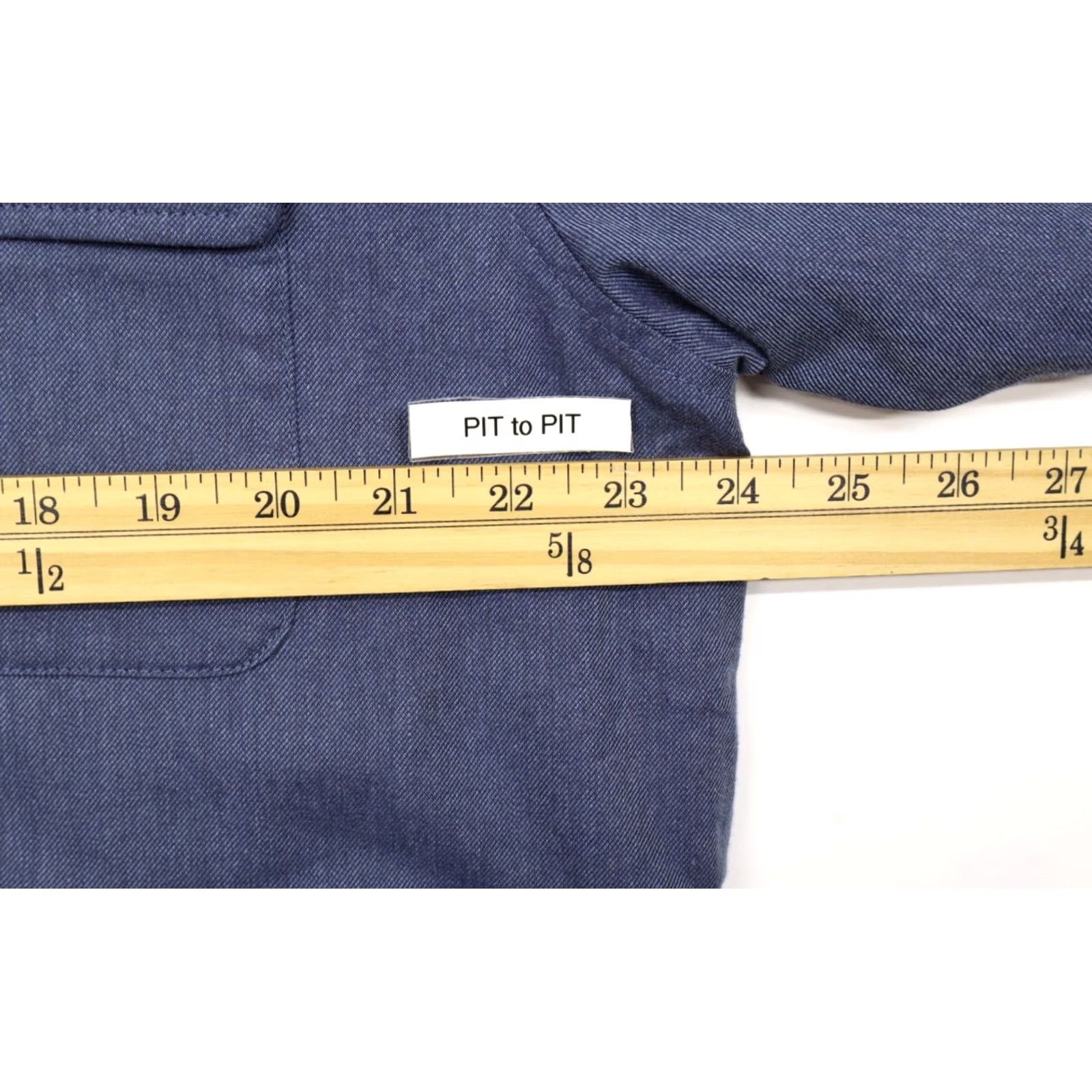 UNTUCKit UNTUCKit Mens Ziata Flannel Lined Button Up Jacket/Overshirt Shacket Blue XL Shirt Mens XL Blue Quilted/Heavyweight Casual Fall/Winter Denim? Size US XL / EU 56 / 4 - 5 Thumbnail