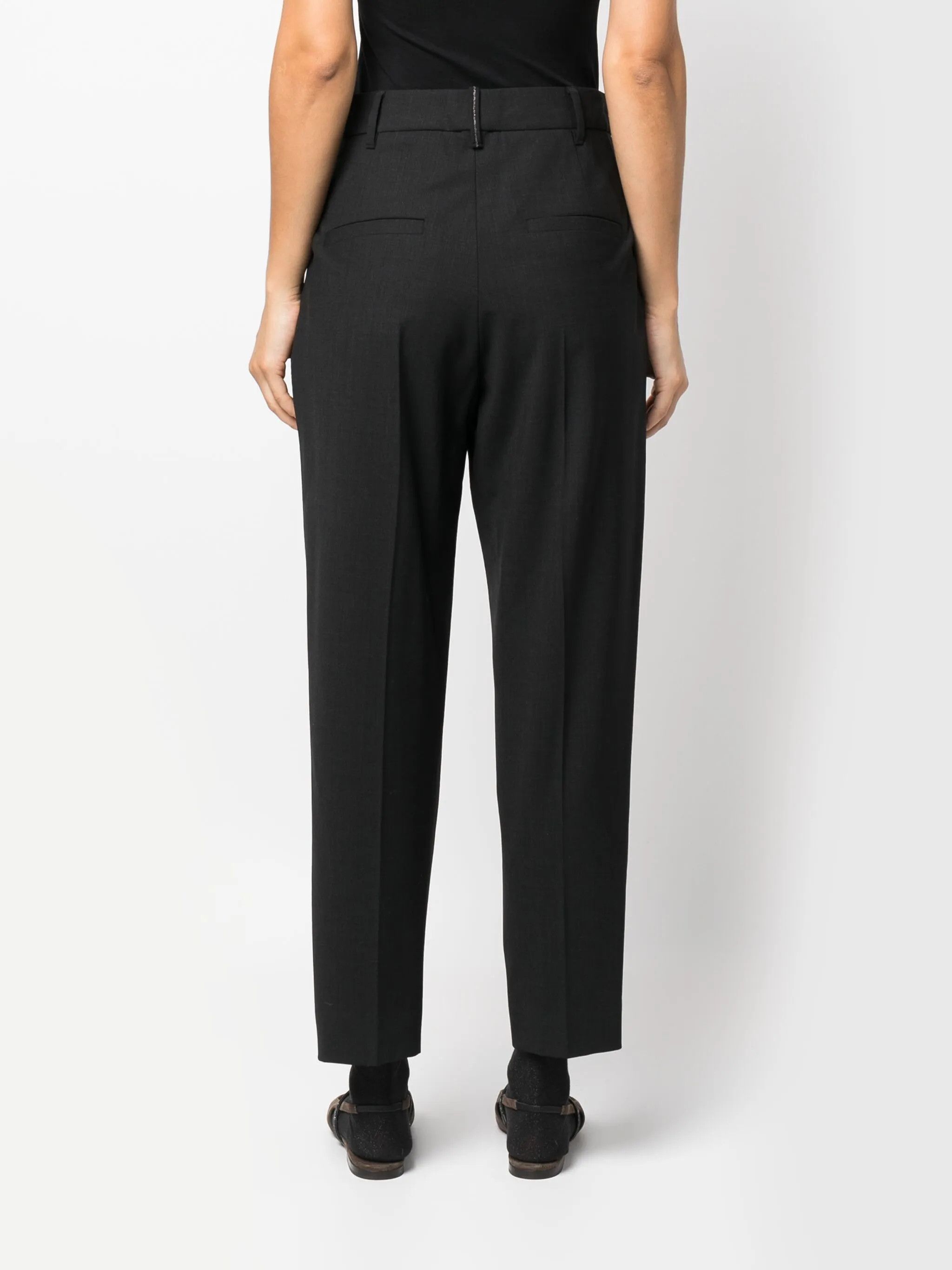 Brunello Cucinelli o1y0725 Casual Pant in Black Size 25" / US 0 / IT 36 - 4 Thumbnail