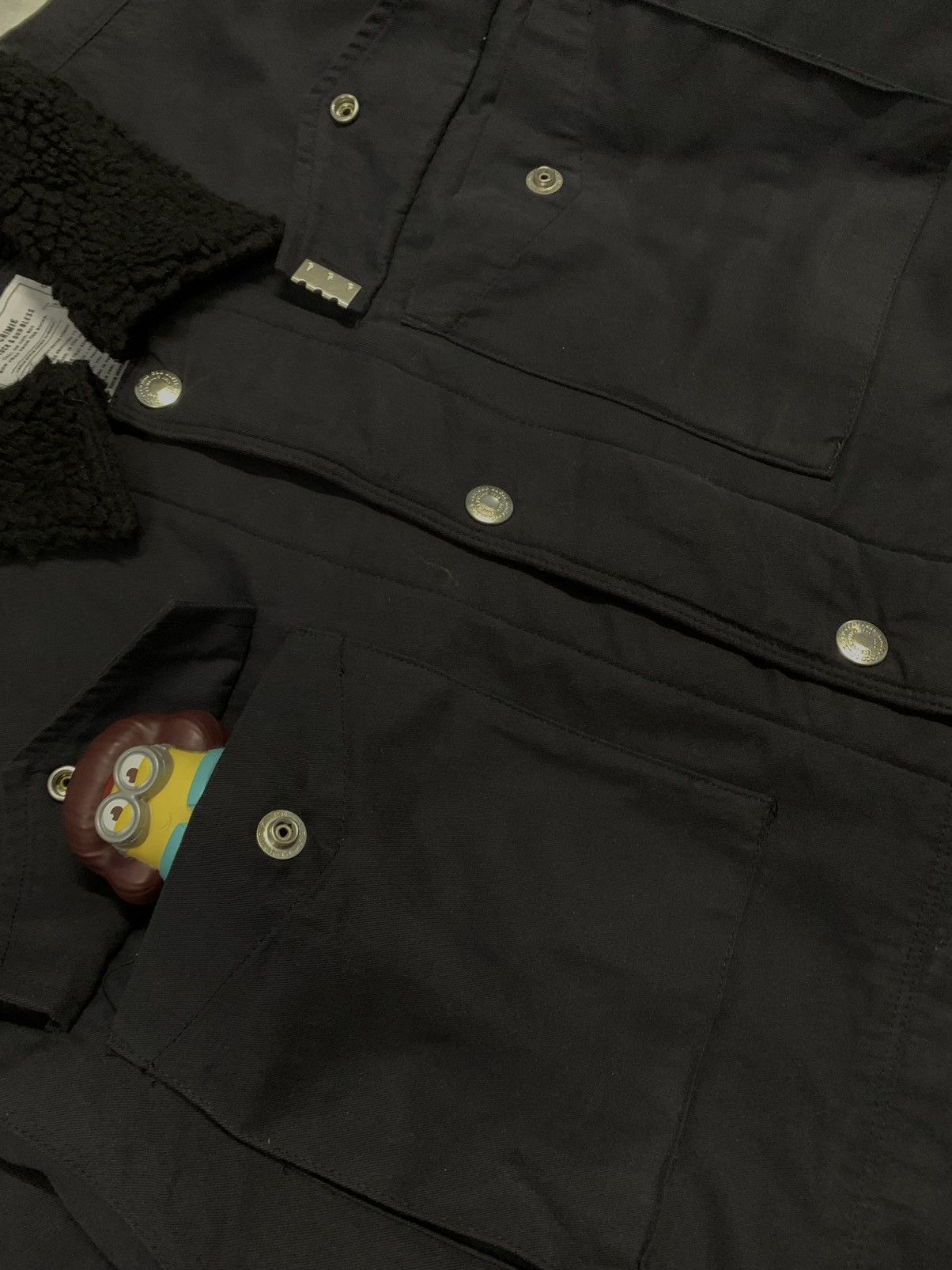 Japanese Brand Vintage The Crimie Canvas Sherpa Lined Trucker/Chore Jacket Size US M / EU 48-50 / 2 - 9 Thumbnail