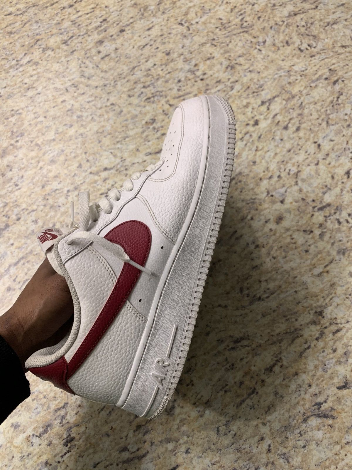 Nike Red and white AF1’s Size US 10.5 / EU 43-44 - 2 Thumbnail