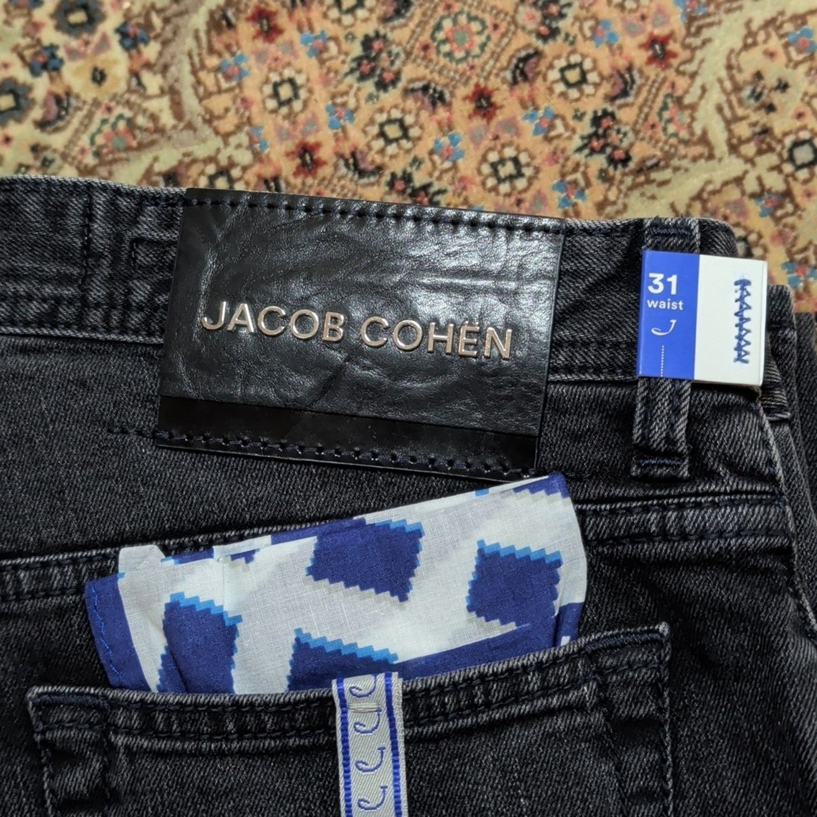 Jacob Cohen Jacob Cohen Men's Dark Gray Slim Jeans Size 30 Size US 30 / EU 46 - 4 Thumbnail