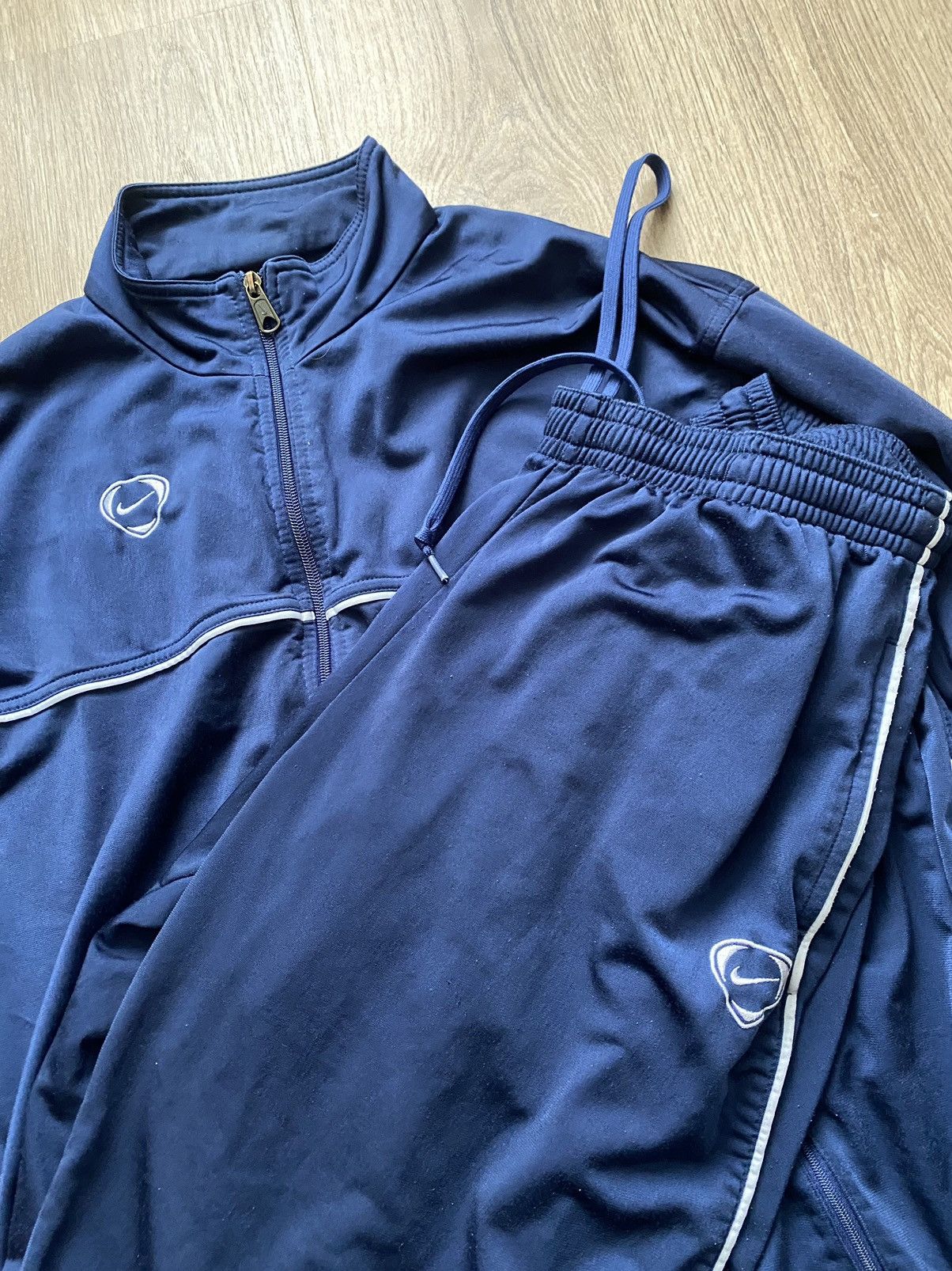 Nike × Vintage Vintage 90's Nike Y2K Style Logo Baggy Track Suit Drip Size US XL / EU 56 / 4 - 2 Thumbnail