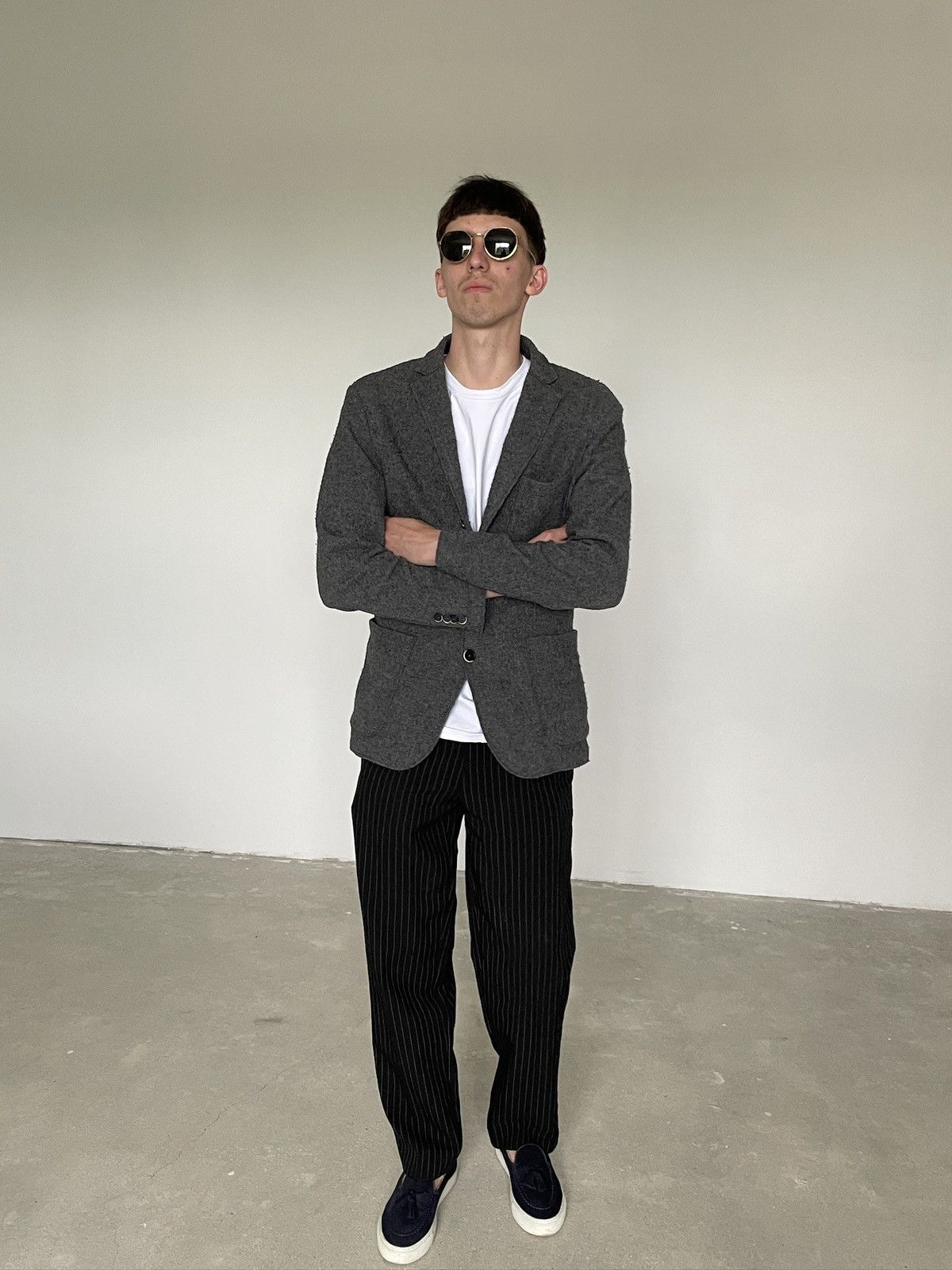 Barena × Barena Venezia × Vintage Vintage Barena Venezia wool Cardigan Blazer Size 36R - 9 Thumbnail