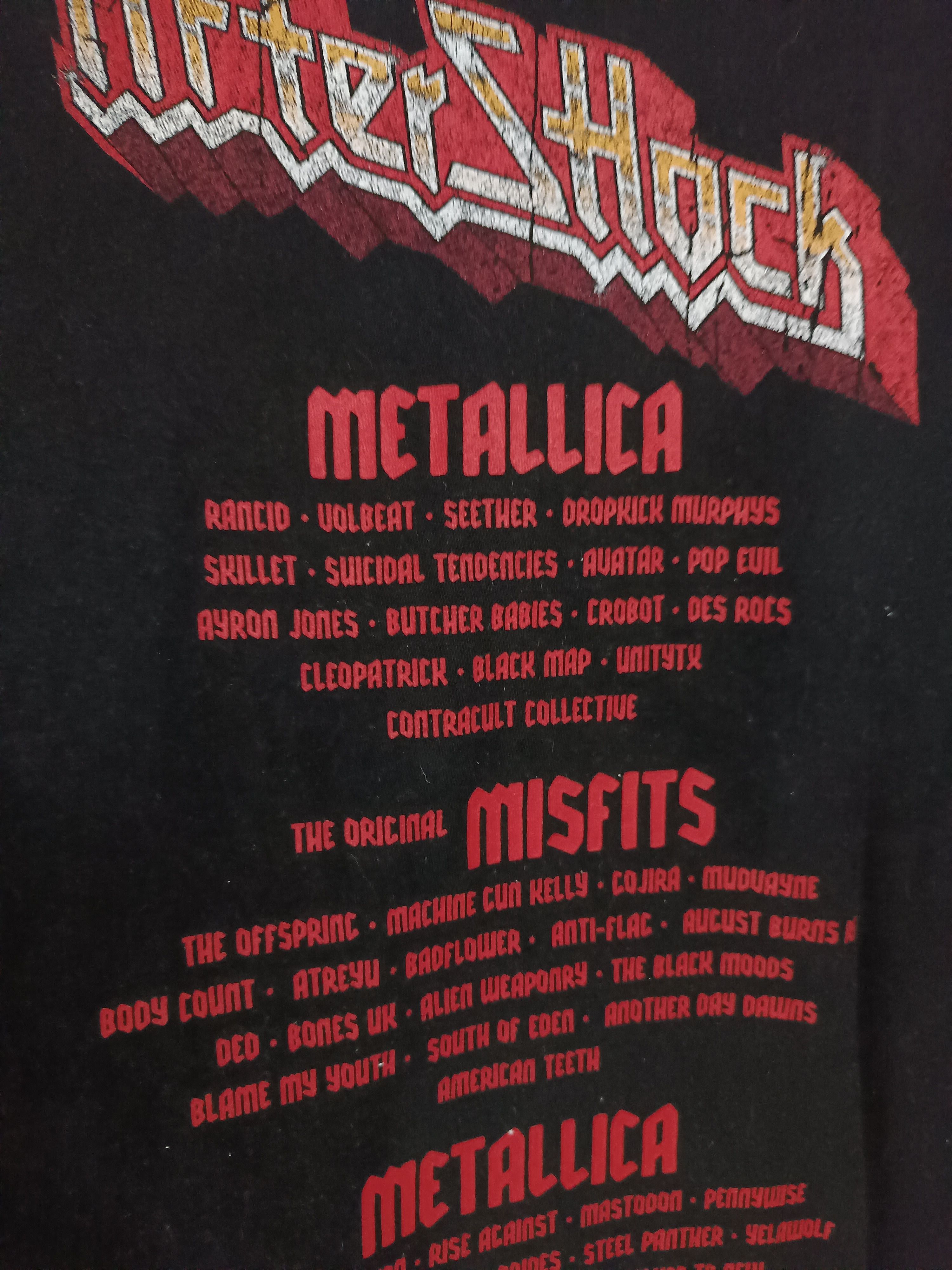 Band Tees VINTAGE AFTERSHOCK HEAVY METAL FEST TEE metallica misfits Size US XL / EU 56 / 4 - 16 Thumbnail