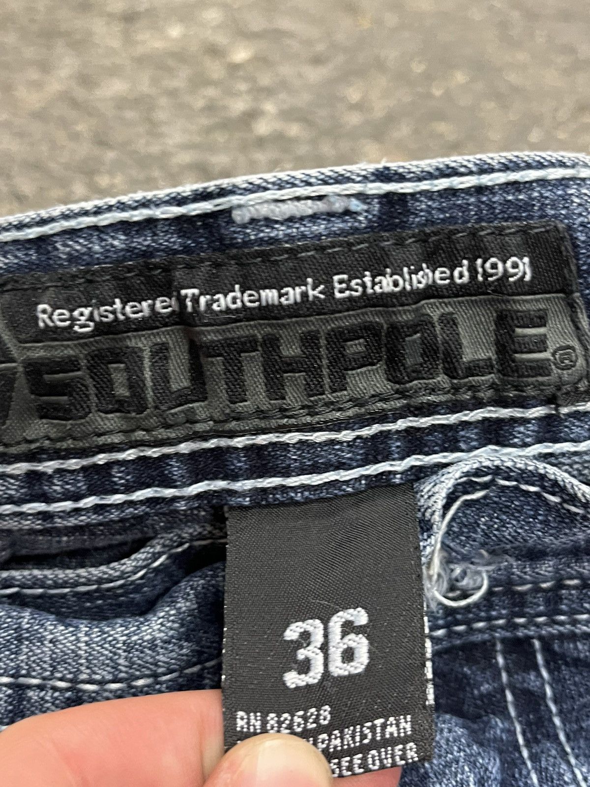 Southpole × Vintage Southpole y2k baggy fit denim skater faded streetwear hype Size US 36 / EU 52 - 7 Thumbnail