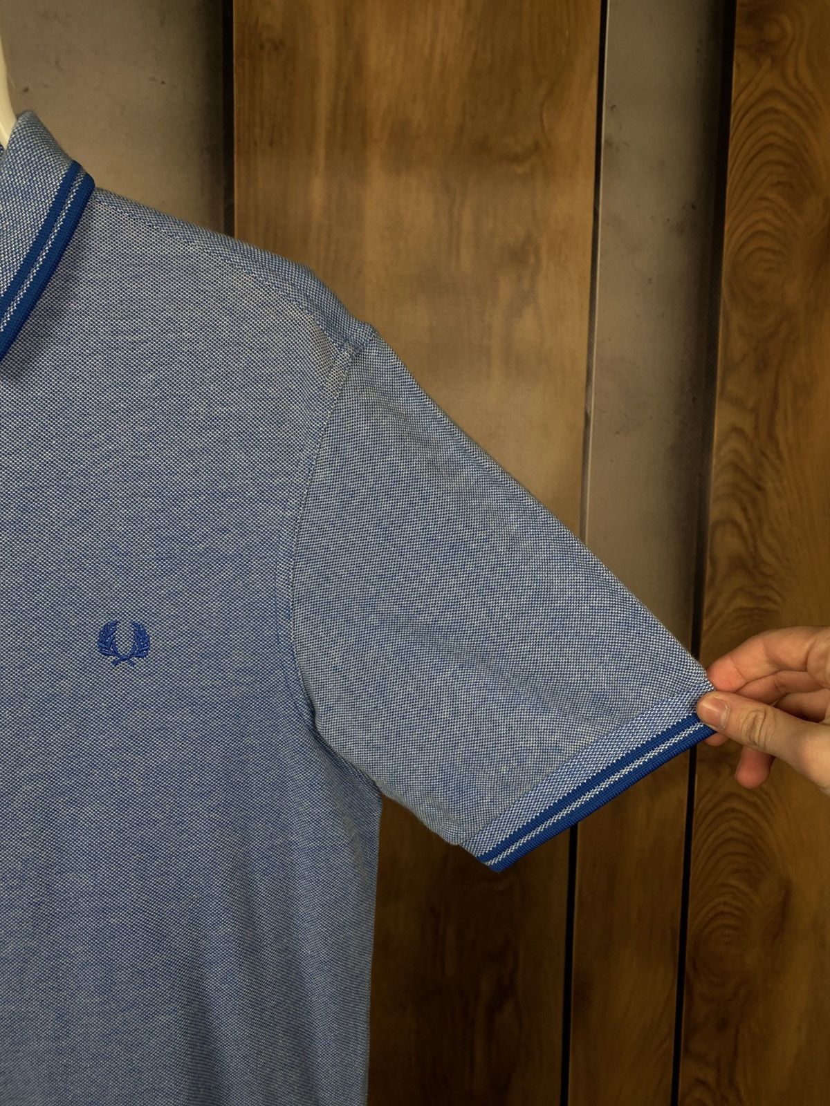 Fred Perry 🌊Polo T-Shirt Fred Perry Striped Celadon Luxury Tee🌊 Size US M / EU 48-50 / 2 - 5 Thumbnail