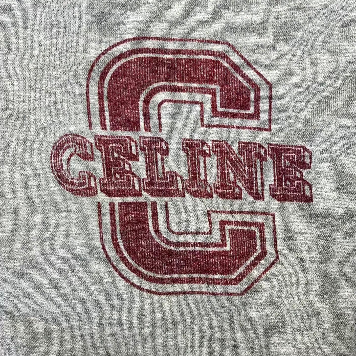 Celine Celine Gray Logo C Drawstring Hem Hoodie S Size S / US 4 / IT 40 - 6 Thumbnail