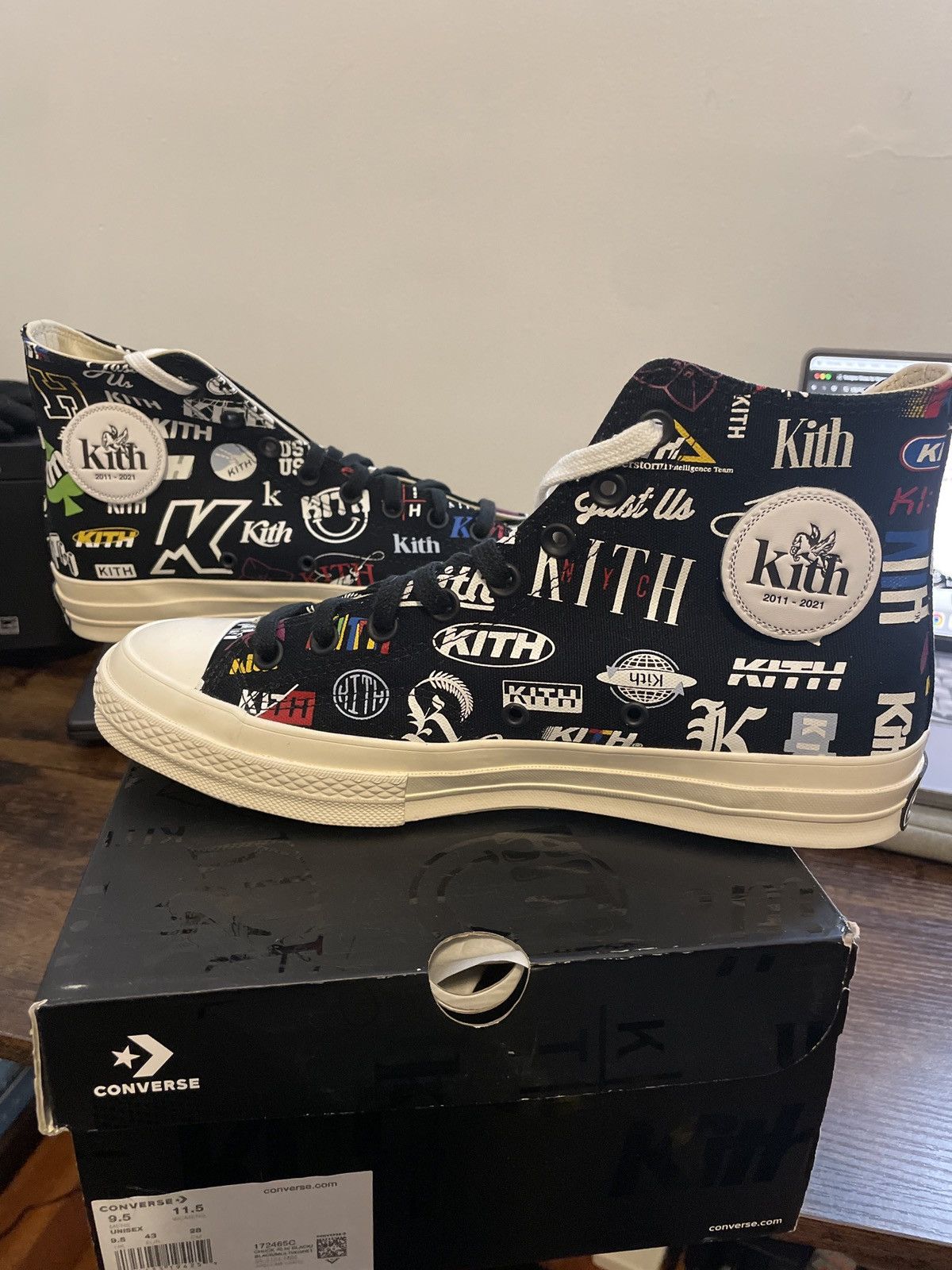 Kith x Converse Chuck Taylor All Star 70 Hi 10 Year Anni Blk