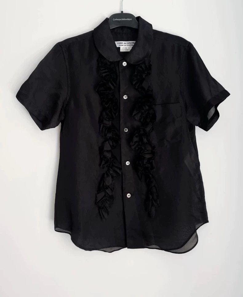 Comme des Garcons comme des garcons Silk organza short sleeved shirt 2503-Nex Size S / US 4 / IT 40 - 1 Thumbnail