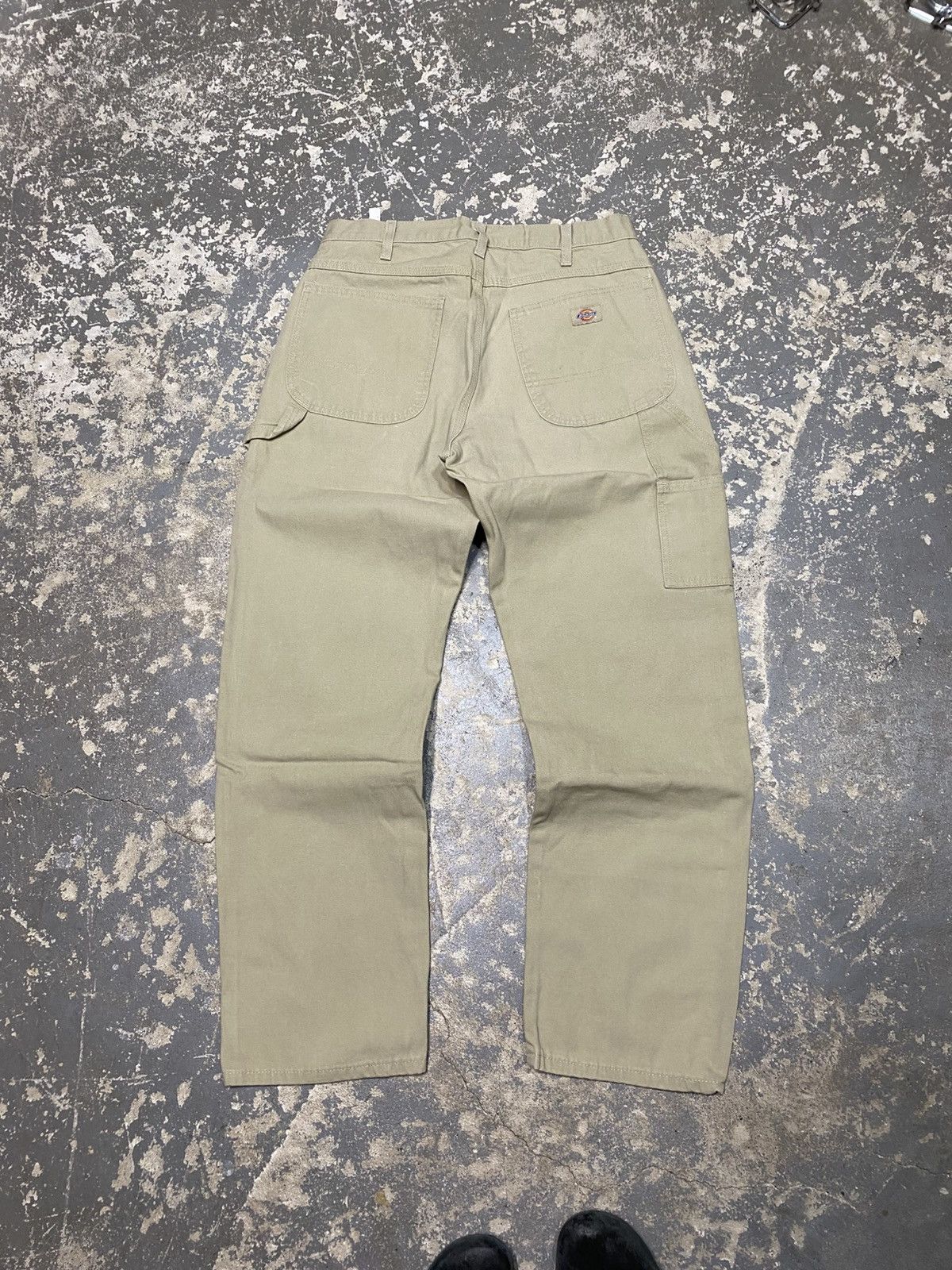 Carhartt × Dickies × Vintage Vintage Dickies Tan Cream Carpenter Baggy Fit Pants Size US 32 / EU 48 - 1 Thumbnail