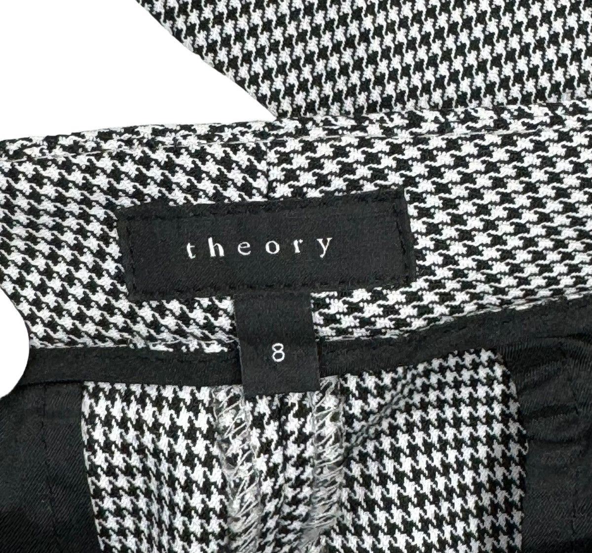 Theory Theory Glen Check Pattern Wool Dress Pants size 8 Size 30" / US 8 / IT 44 - 8 Thumbnail