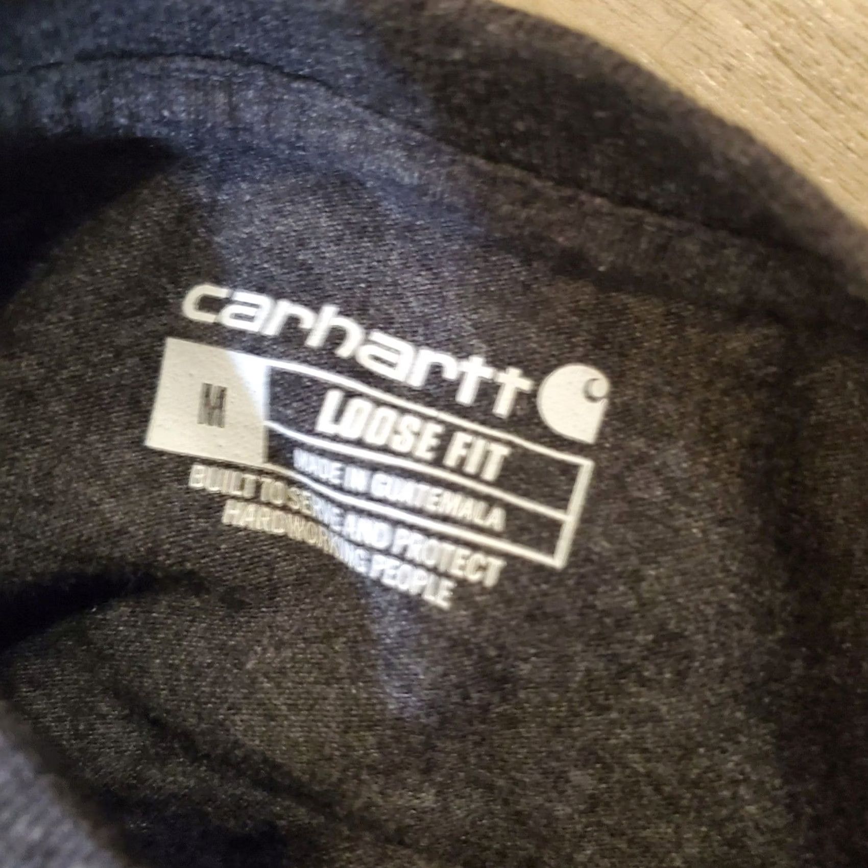 Carhartt Carhartt Mens M Long Sleeve Gray With Orange Logo Sleeve Relaxed Fit Street Work Shirt Size US M / EU 48-50 / 2 - 4 Thumbnail