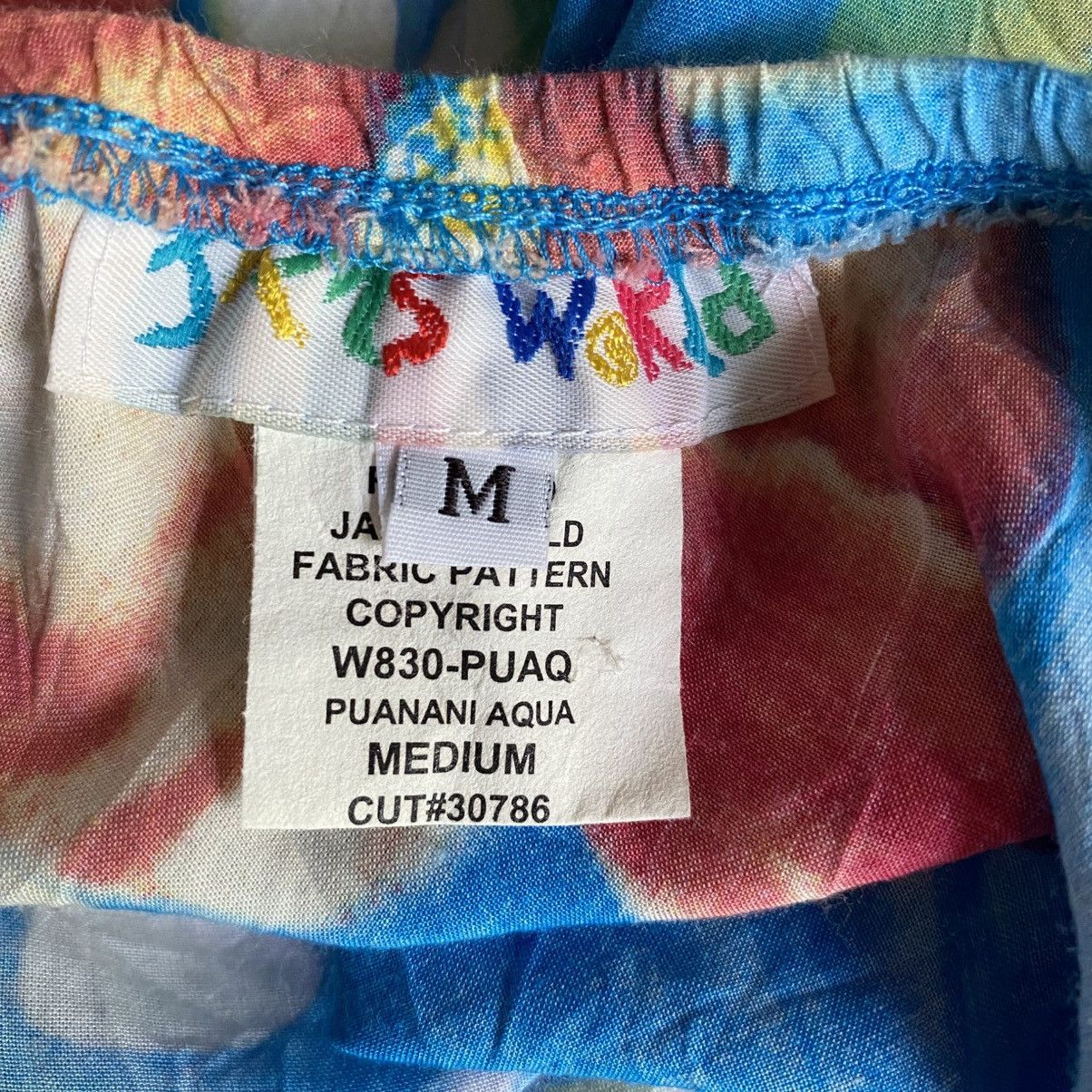 Jams World JAMS WORLD Bright Blue Floral Midi Skirt with Ruffle Trim Size 33" - 6 Thumbnail