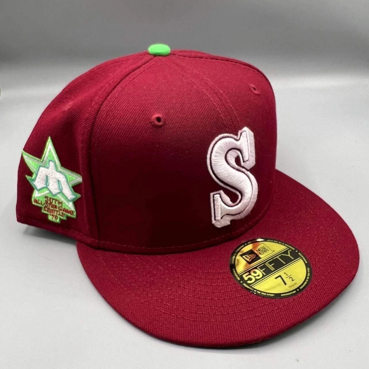New Era Seattle Mariners Hat Men 7 1/2 59Fifty New Era Fitted Cap Size ONE SIZE - 1 Thumbnail