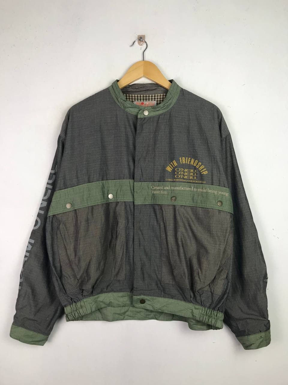image of Vintage Oneill Surf Streetwear Design Jacket, Men's (Size Large)